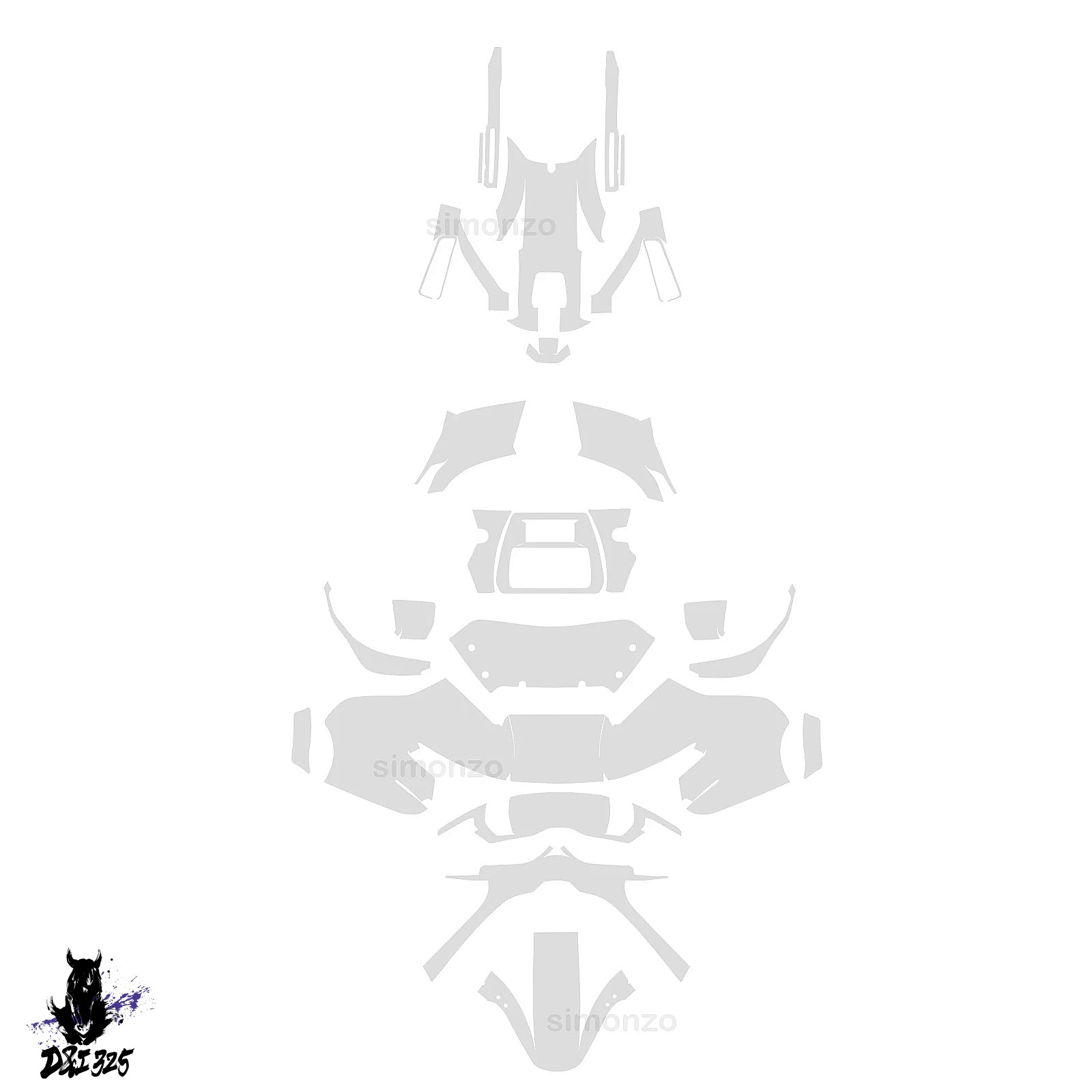 互換品】 ハーレーツーリングロードグライド 2024-2025 PPFペイント