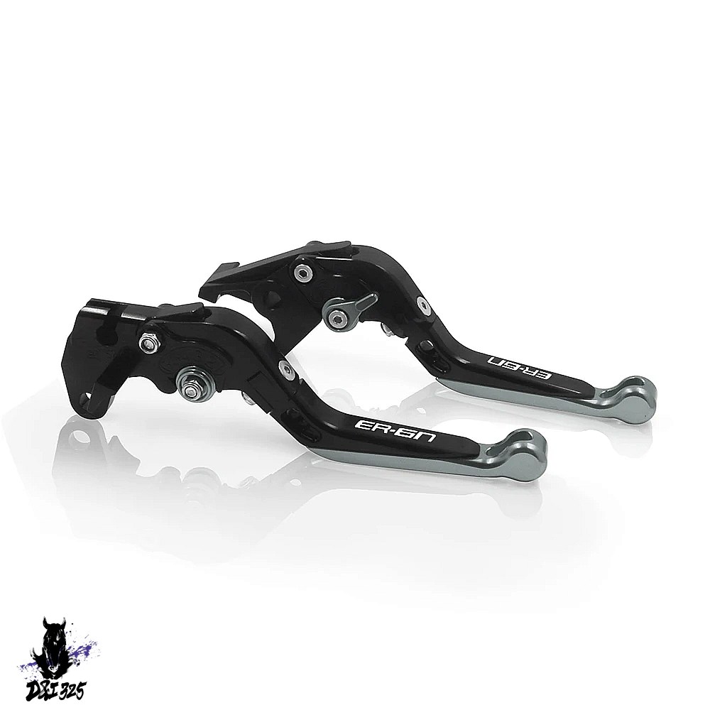 【互換品】 Kawasaki ER-6N ER-6F 2009-2016用 アルミニウム折りたたみ式拡張可能ブレーキクラッチレバー 社外製の画像