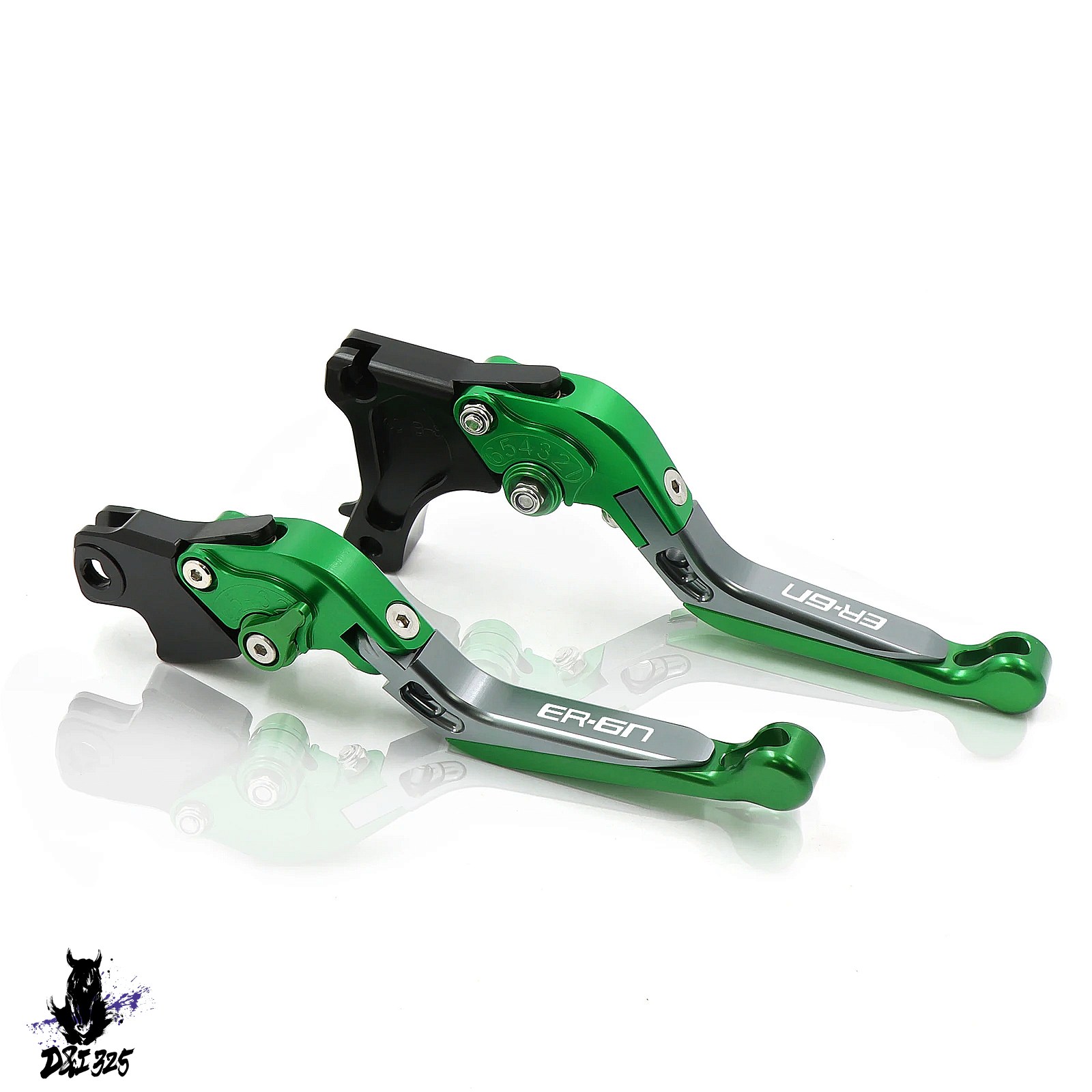 【互換品】 Kawasaki ER-6N ER-6F 2009-2016用 アルミニウム折りたたみ式拡張可能ブレーキクラッチレバー 社外製の画像