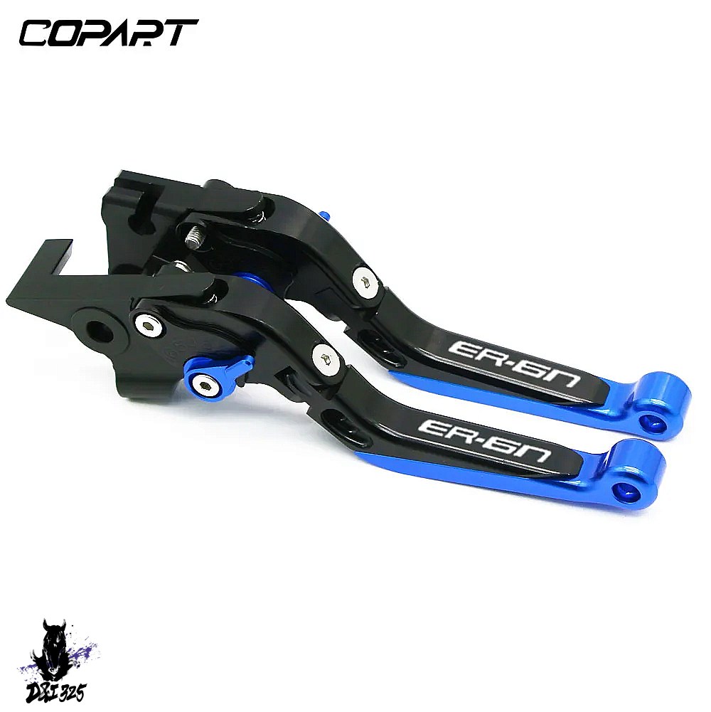 【互換品】 Kawasaki ER-6N ER-6F 2009-2016用 アルミニウム折りたたみ式拡張可能ブレーキクラッチレバー 社外製の画像
