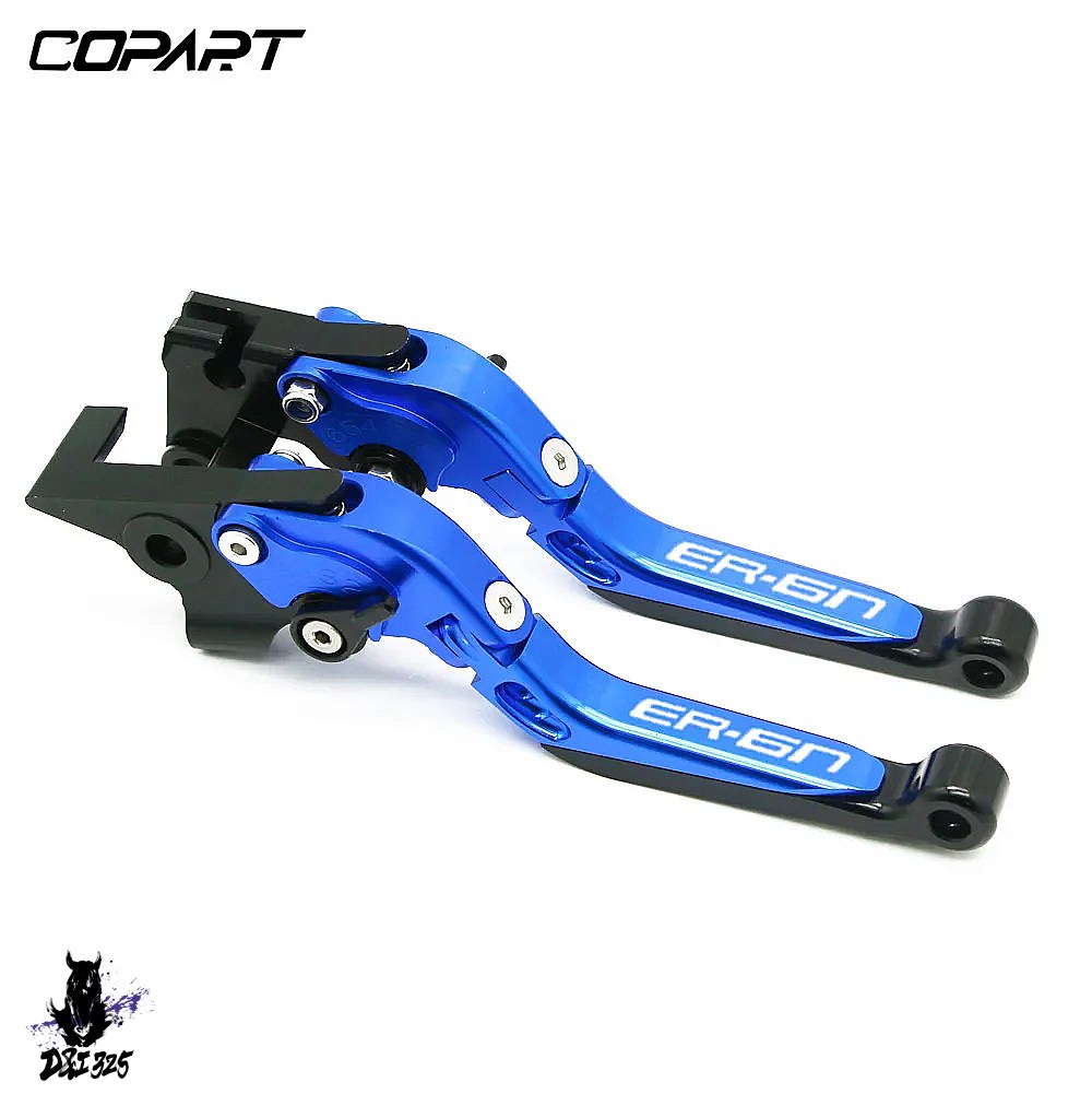 【互換品】 Kawasaki ER-6N ER-6F 2009-2016用 アルミニウム折りたたみ式拡張可能ブレーキクラッチレバー 社外製の画像
