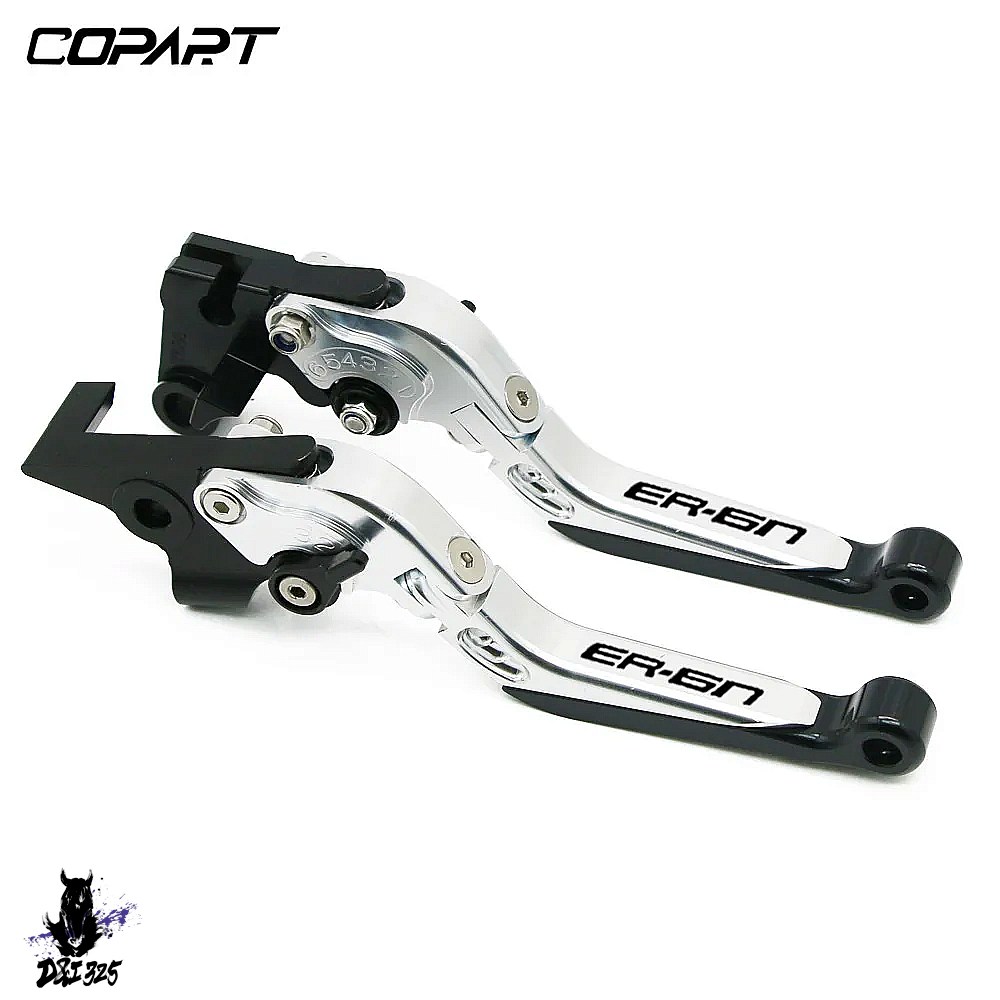 【互換品】 Kawasaki ER-6N ER-6F 2009-2016用 アルミニウム折りたたみ式拡張可能ブレーキクラッチレバー 社外製の画像