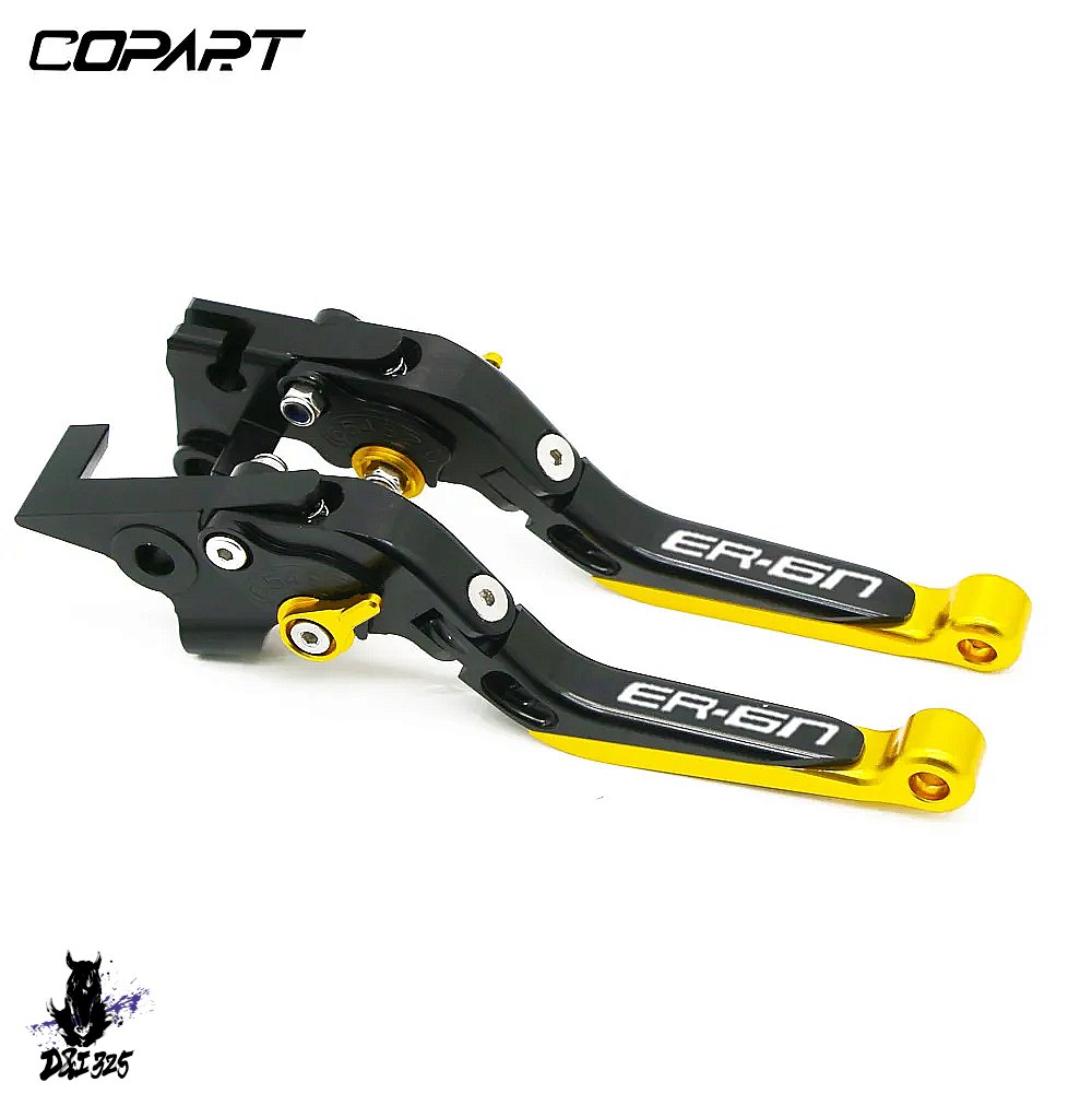 【互換品】 Kawasaki ER-6N ER-6F 2009-2016用 アルミニウム折りたたみ式拡張可能ブレーキクラッチレバー 社外製の画像