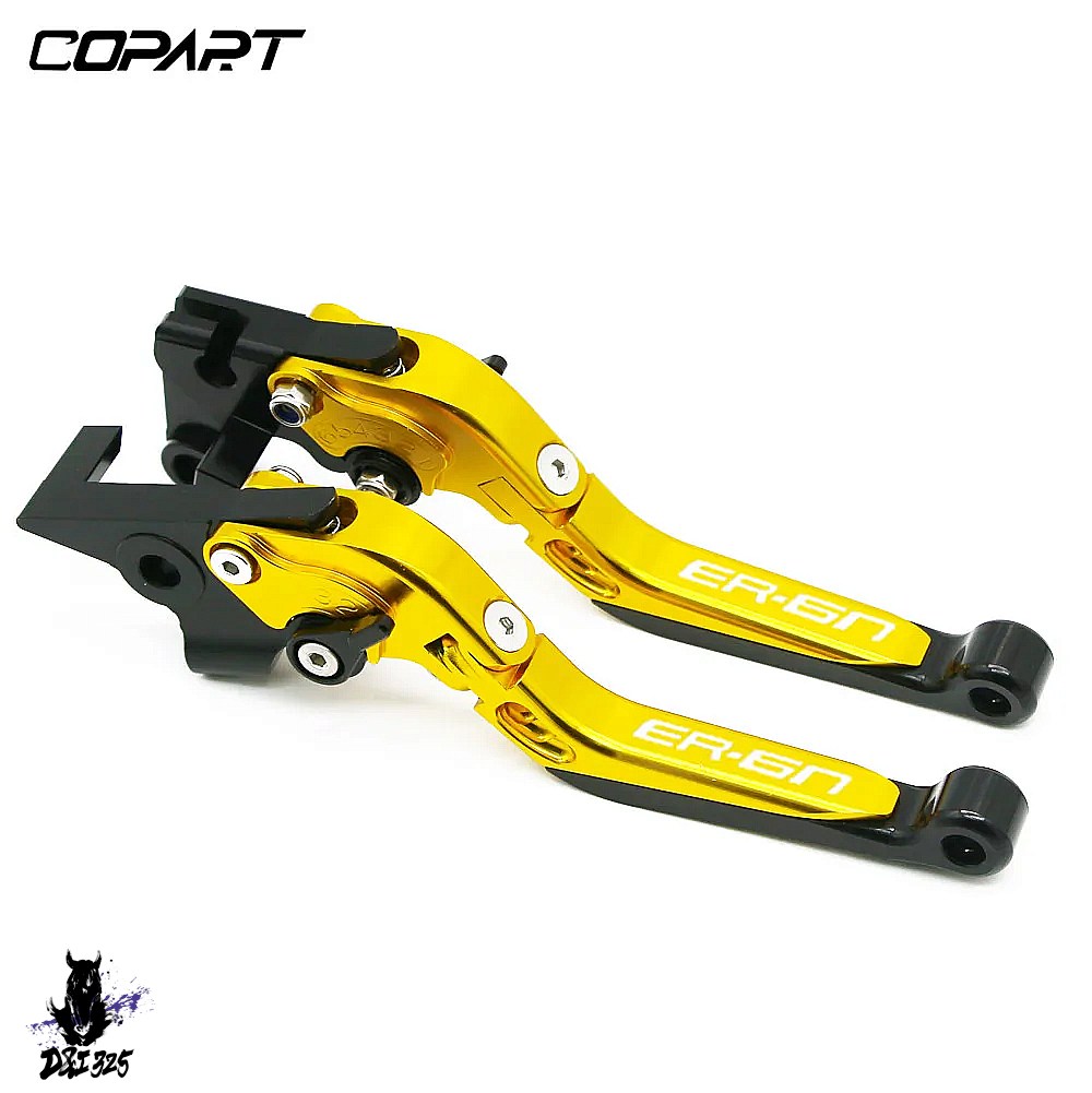 【互換品】 Kawasaki ER-6N ER-6F 2009-2016用 アルミニウム折りたたみ式拡張可能ブレーキクラッチレバー 社外製の画像