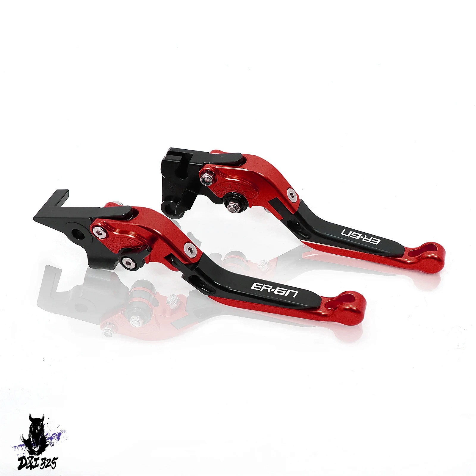 【互換品】 Kawasaki ER-6N ER-6F 2009-2016用 アルミニウム折りたたみ式拡張可能ブレーキクラッチレバー 社外製の画像