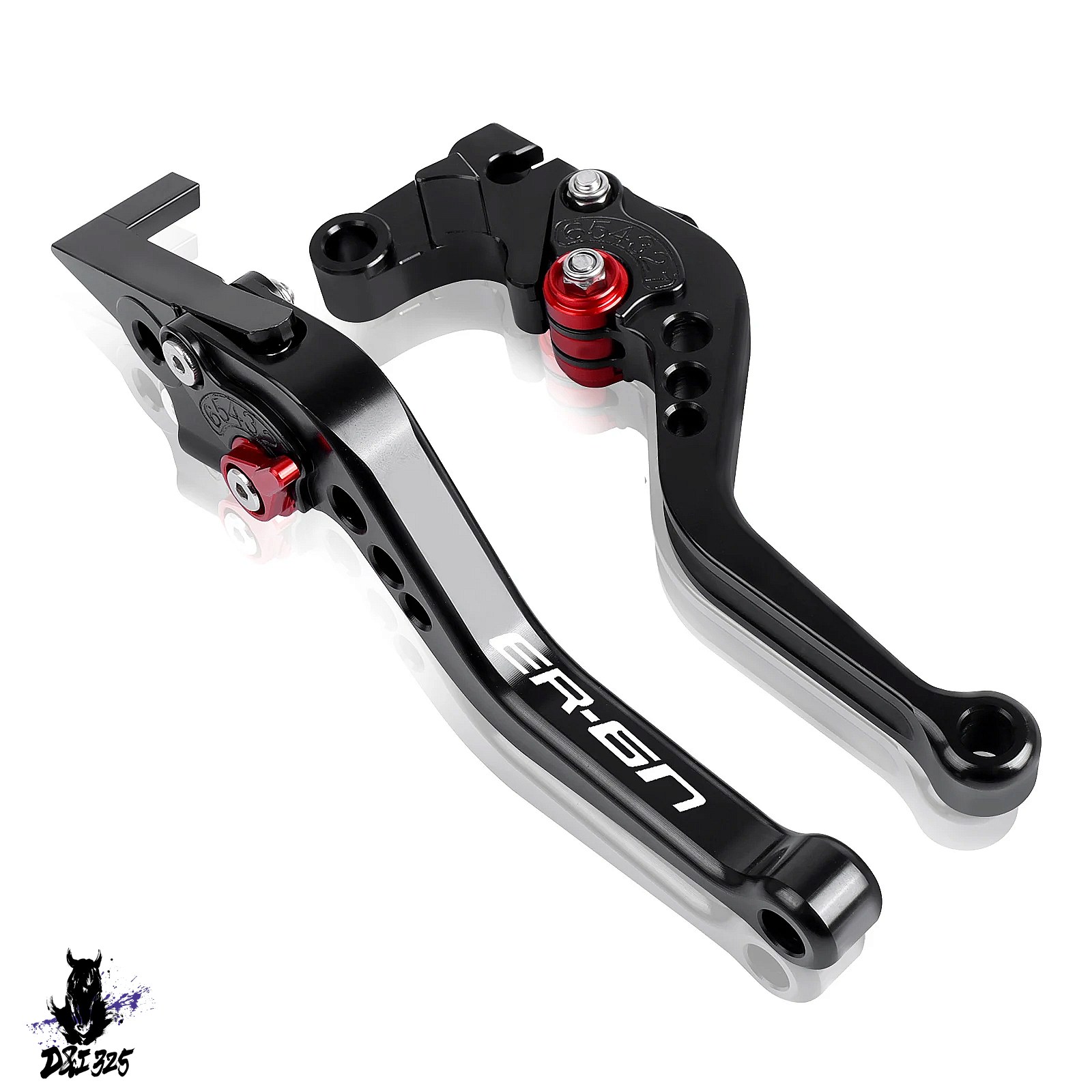 【互換品】 Kawasaki ER-6N ER-6F 2009-2016用 アルミニウム折りたたみ式拡張可能ブレーキクラッチレバー 社外製の画像