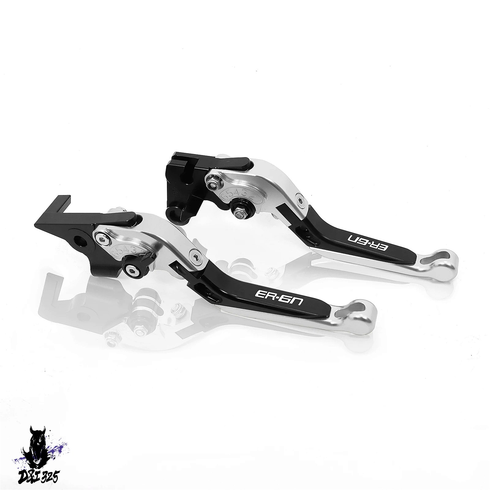【互換品】 Kawasaki ER-6N ER-6F 2009-2016用 アルミニウム折りたたみ式拡張可能ブレーキクラッチレバー 社外製の画像