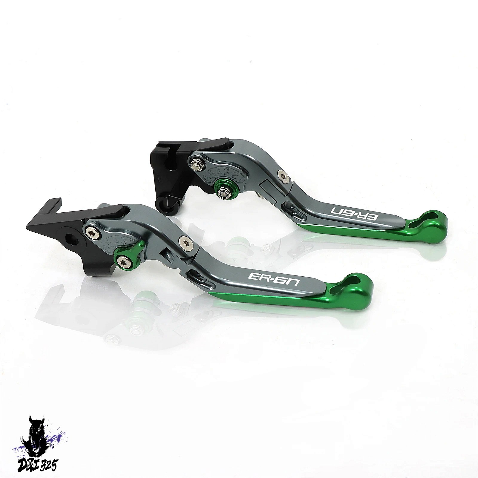 【互換品】 Kawasaki ER-6N ER-6F 2009-2016用 アルミニウム折りたたみ式拡張可能ブレーキクラッチレバー 社外製の画像