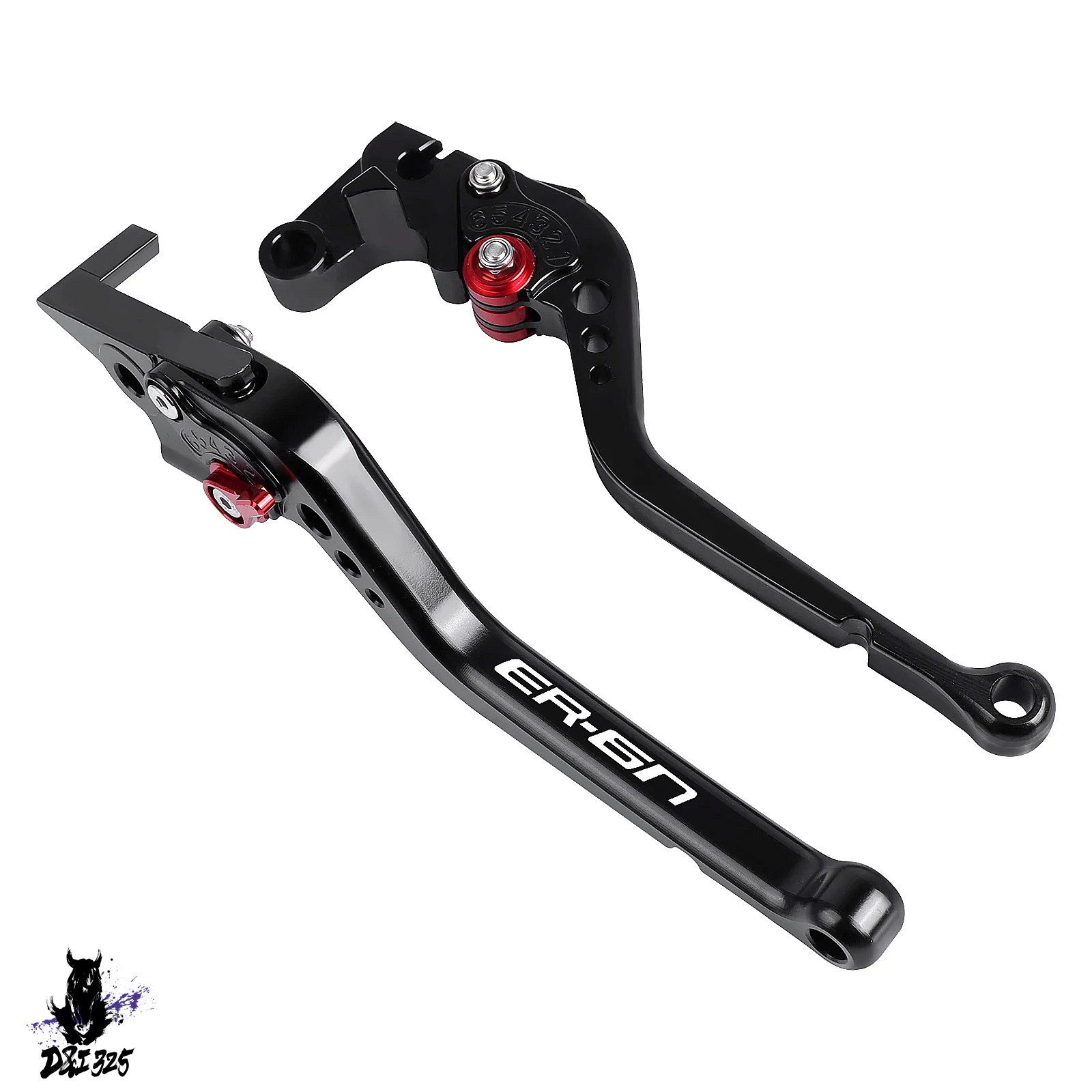 【互換品】 Kawasaki ER-6N ER-6F 2009-2016用 アルミニウム折りたたみ式拡張可能ブレーキクラッチレバー 社外製の画像