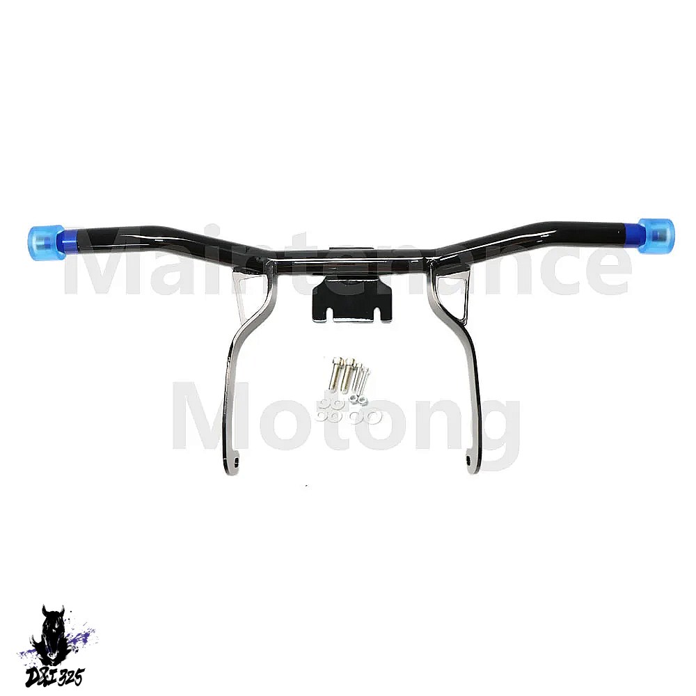 【互換品】 ハーレーロードグライド ストリートグライド 2009-2013用 スチール製バイクフロントエンジン保護バー黒落下防止 社外製_2