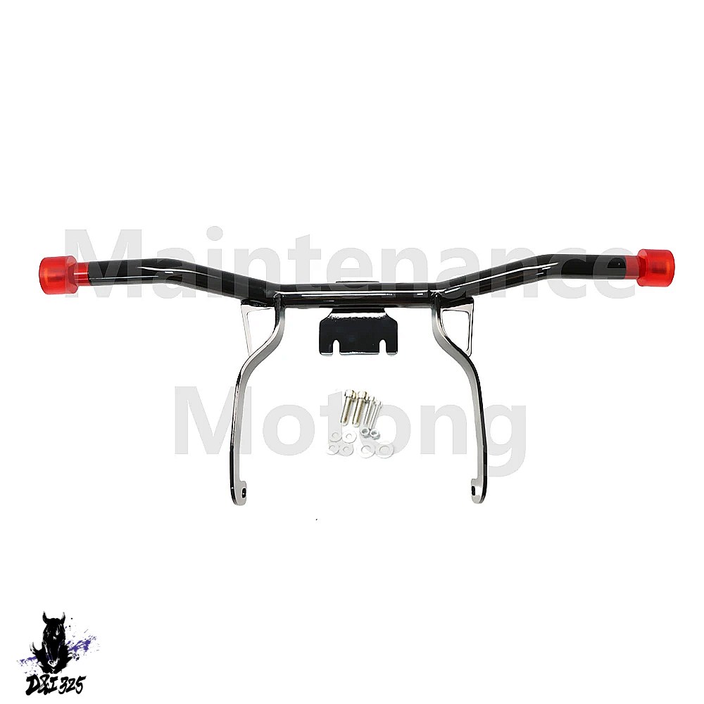 【互換品】 ハーレーロードグライド ストリートグライド 2009-2013用 スチール製バイクフロントエンジン保護バー黒落下防止 社外製_1