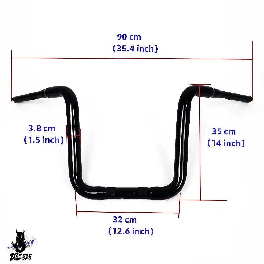 【互換品】 ハーレーツーリングCVOロードグライドFLTRX 2014-2023用 12インチ14インチライズバットウィングフェアリングバーエイプハンガーハンドルバー 名未指 |  | 02