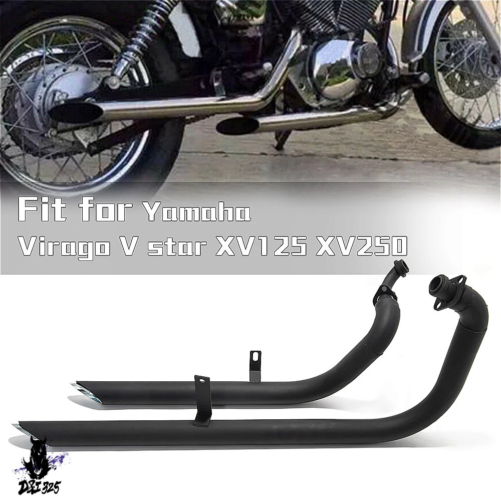 XV250 ビラーゴ社外マフラー　アメリカン 互換品】 ビラーゴ XV125 XV250 XV400 XV535 Vスター用 マフラー