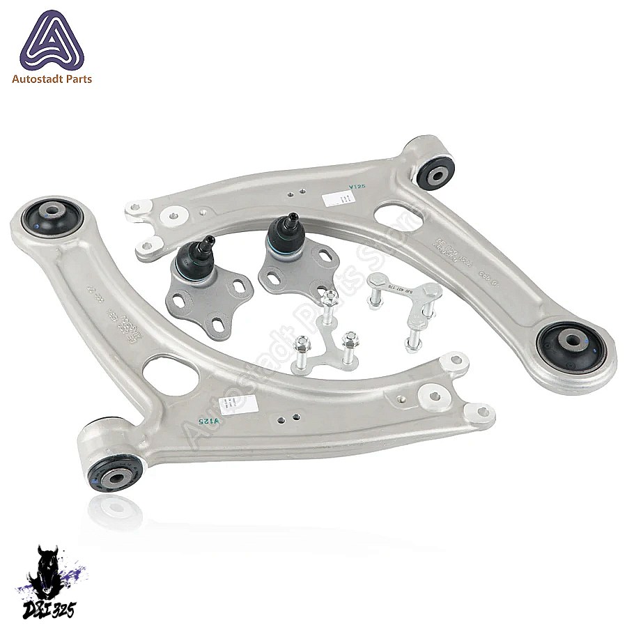 【互換品】 アウディ TTS 8S 2014-2020 A3 8V 2012-2018 VW ゴルフ mk7 ティグアン CC用アルミニウム製3Dフロントコントロールアーム407 8S0407151D 8S0 151 社_1