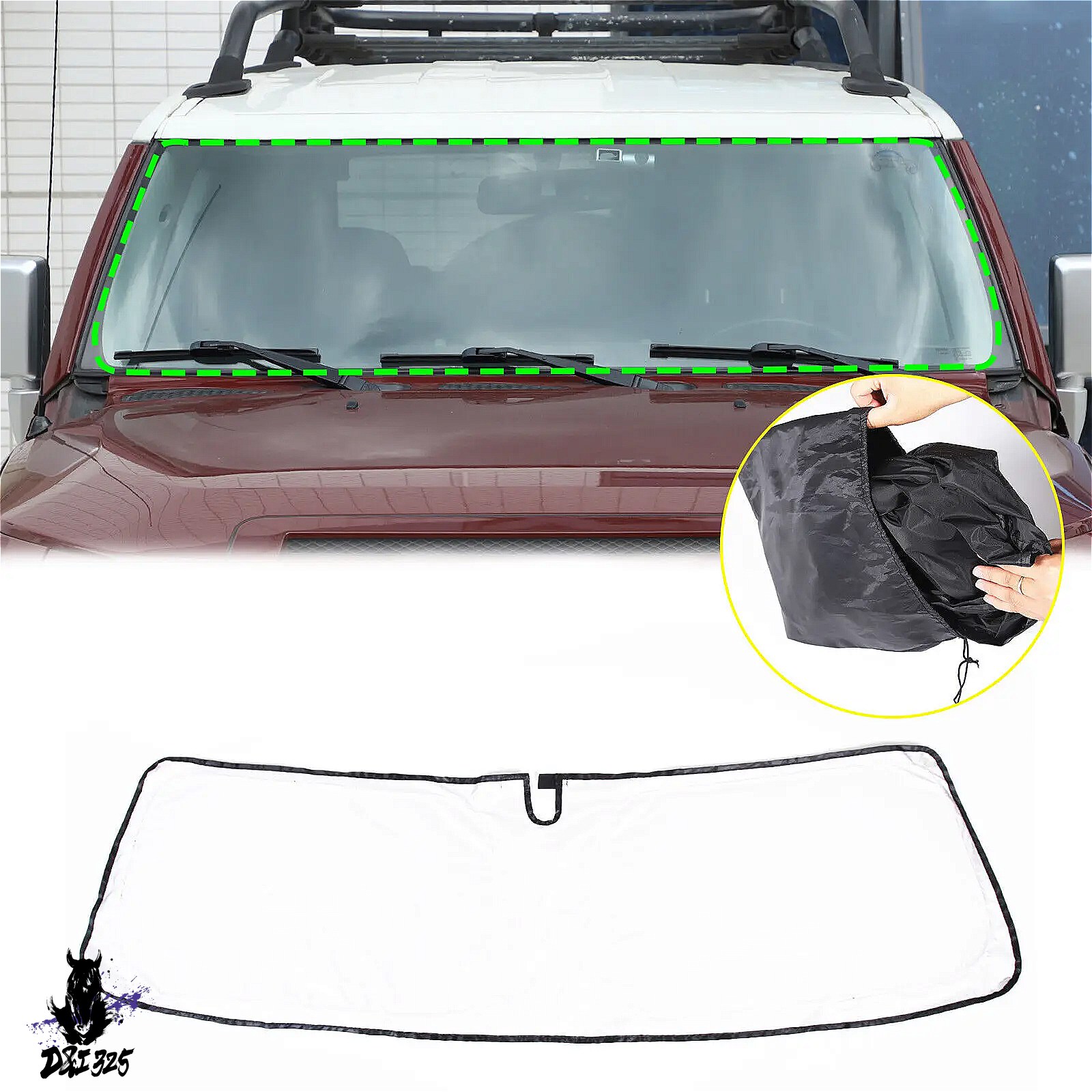 互換品】 トヨタ FJ クルーザー 2007-2021 用 フロントガラス