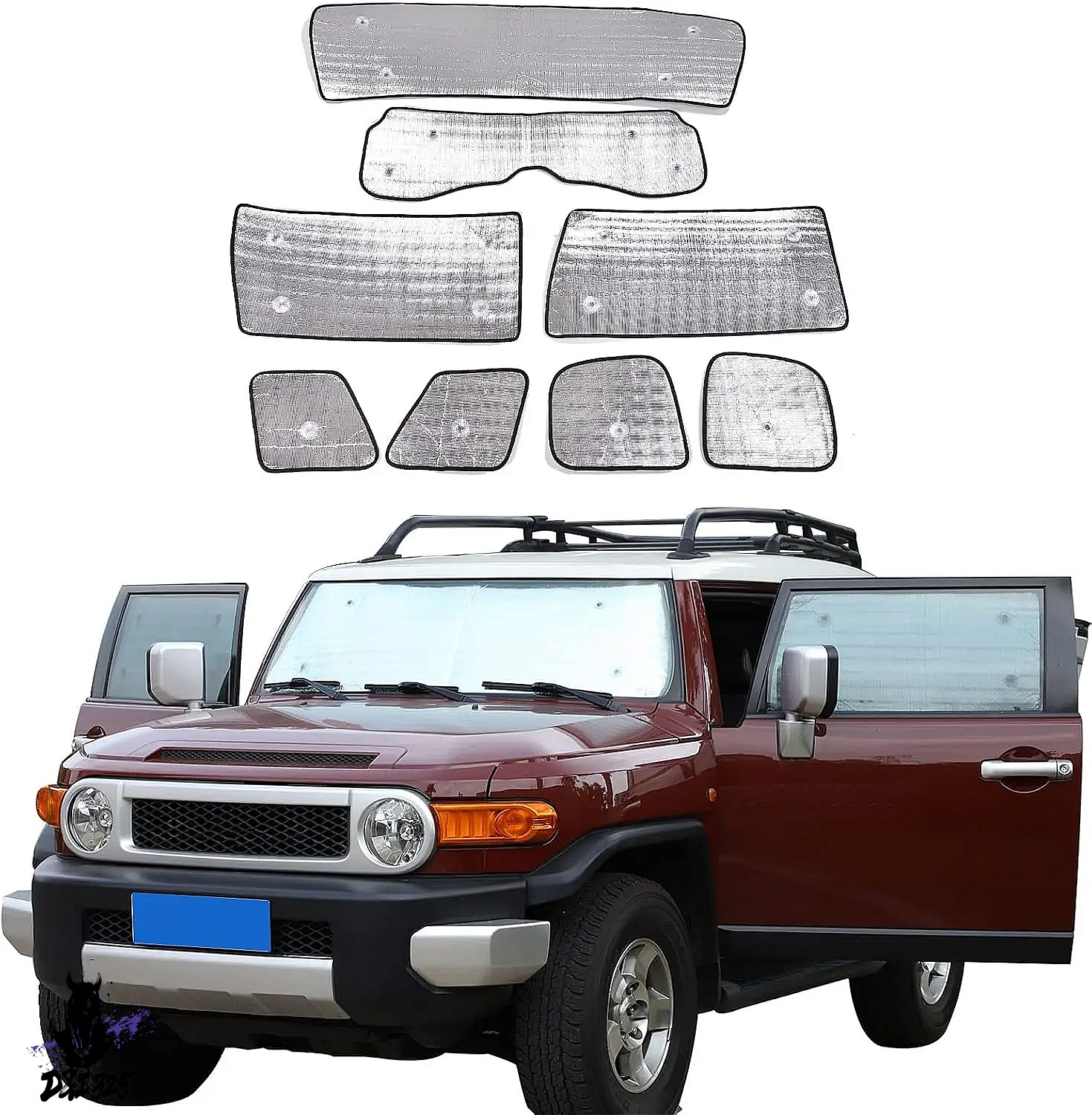 互換品】 トヨタ FJ クルーザー 2007-2021 用 フロントガラス