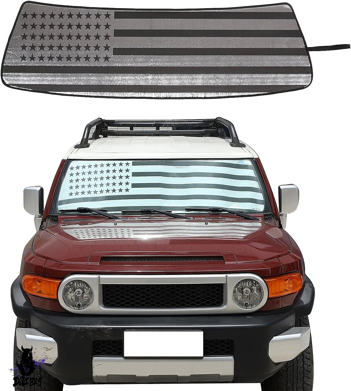 互換品】 トヨタ FJ クルーザー 2007-2021 用 フロントガラス