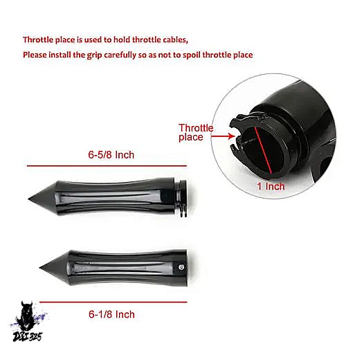 【互換品】 ヤマハ ドラッグスター V-スター 400 650 950 1100 DS XVS XVS650 XVS1100 クラシック 1インチ25mmハンドルバーハンドグリップ 社外製_1