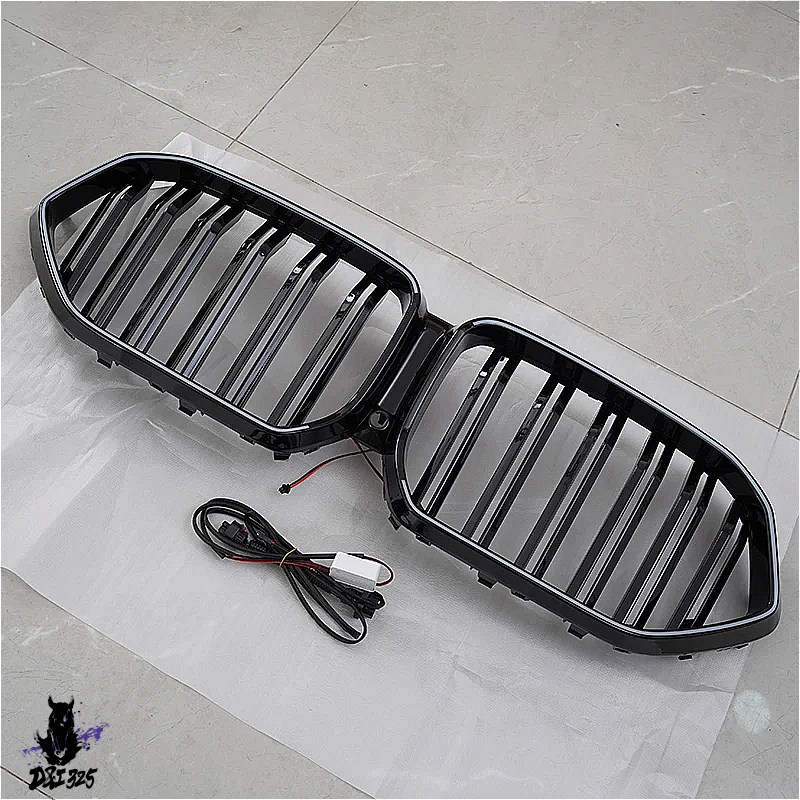 互換品】 BMW X6 G06 20202023用 高品質 LEDライト付きフロント腎臓