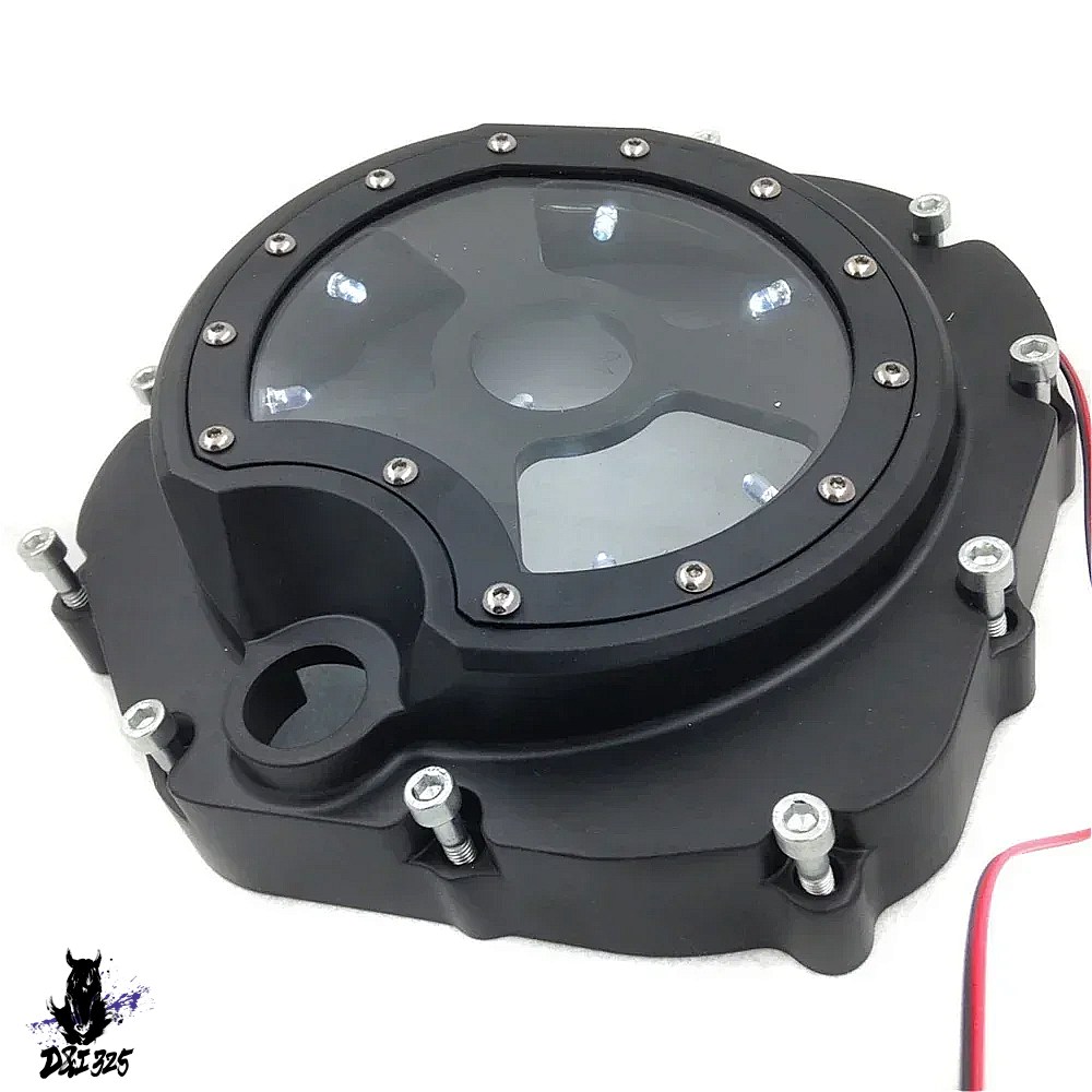 互換品】 カワサキ ZX14R ZZR1400 2006-2022用 アルミニウム LEDクリア