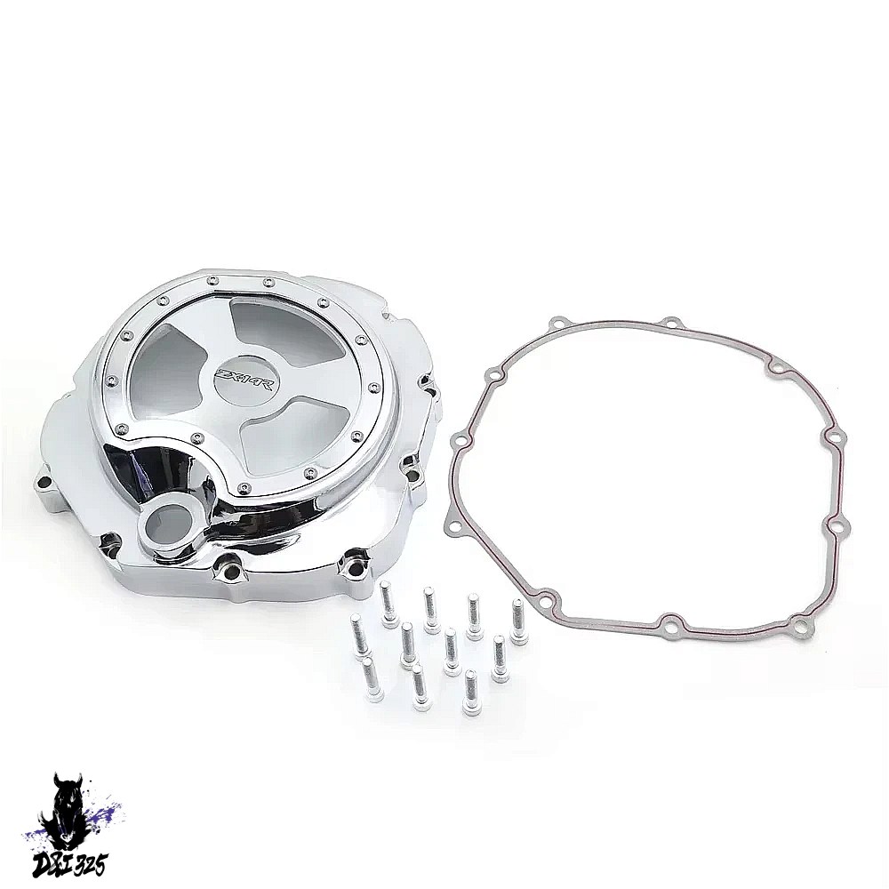【互換品】 カワサキ ZX14R ZZR1400 20062022用 アルミニウムLEDクリアエンジンクラッチカバー 社外製の画像