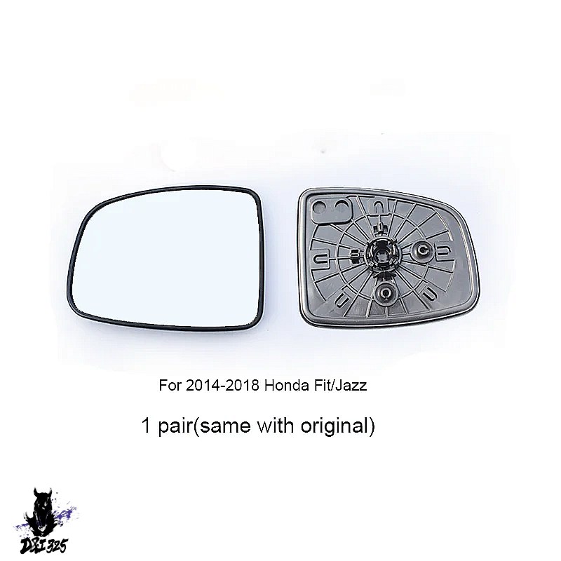 【互換品】 ホンダ フィット ジャズ 2003-2021 サイドバックミラーガラスレンズ サイドドアウィング交換 加熱 社外製_1