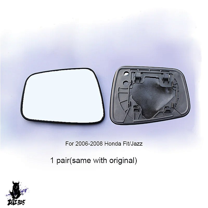 【互換品】 ホンダ フィット ジャズ 2003-2021 サイドバックミラーガラスレンズ サイドドアウィング交換 加熱 社外製_5