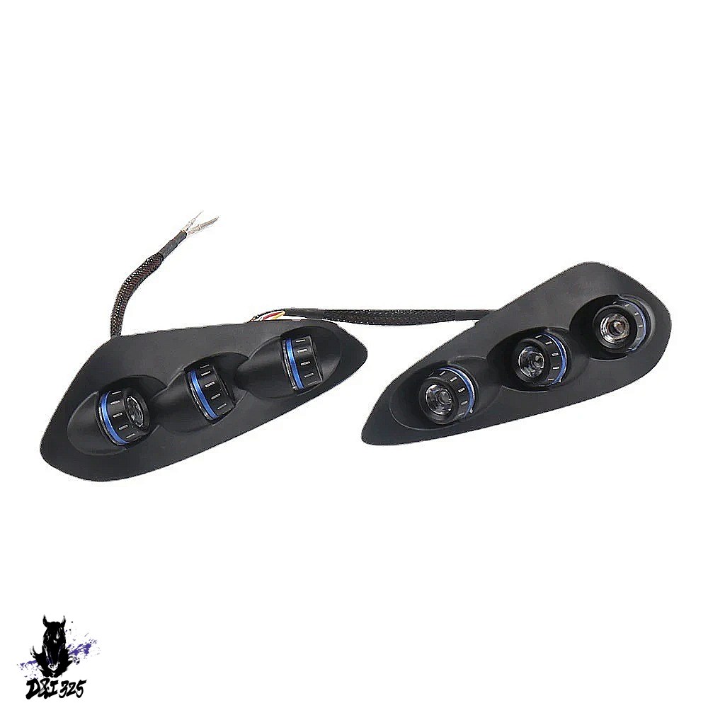【互換品】 BMW s1000rr 2023 2024 用 統合LEDテールライト ウインカー 明黒 赤 青 1ペア 社外製の画像