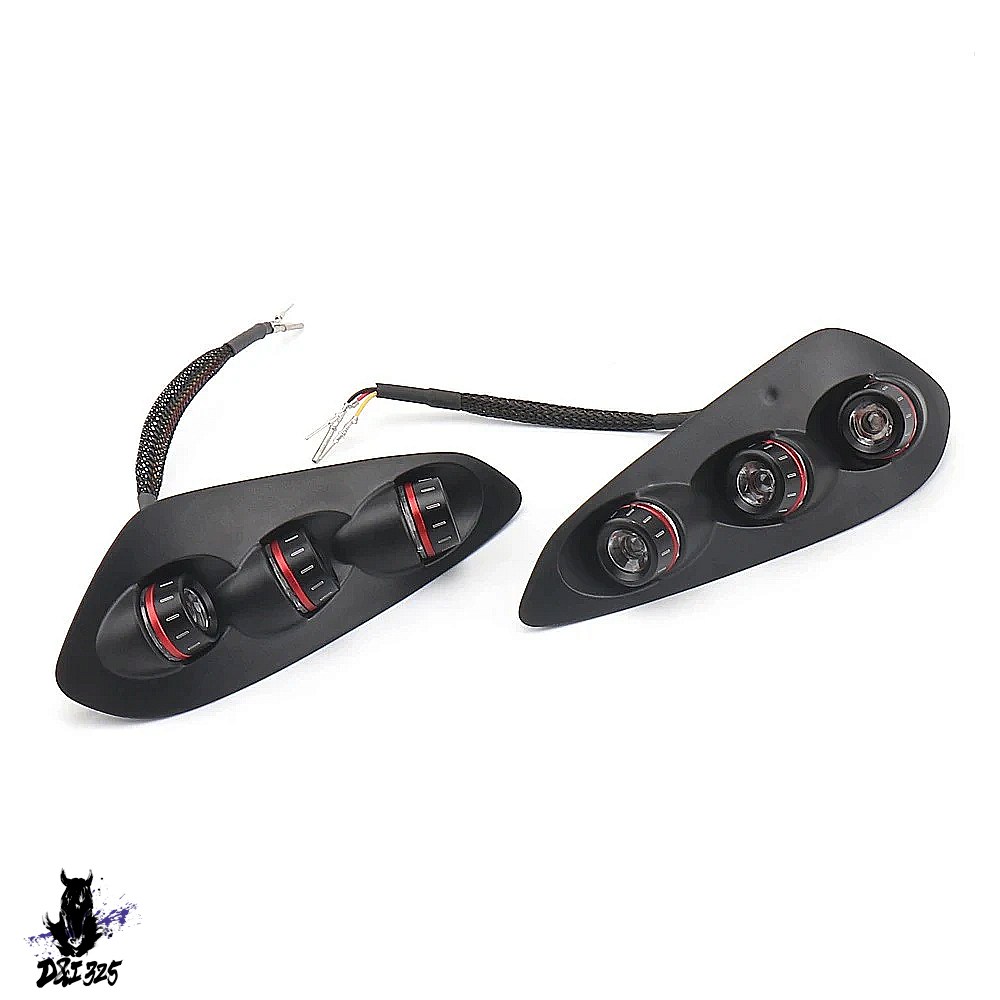 【互換品】 BMW s1000rr 2023 2024 用 統合LEDテールライト ウインカー 明黒 赤 青 1ペア 社外製の画像