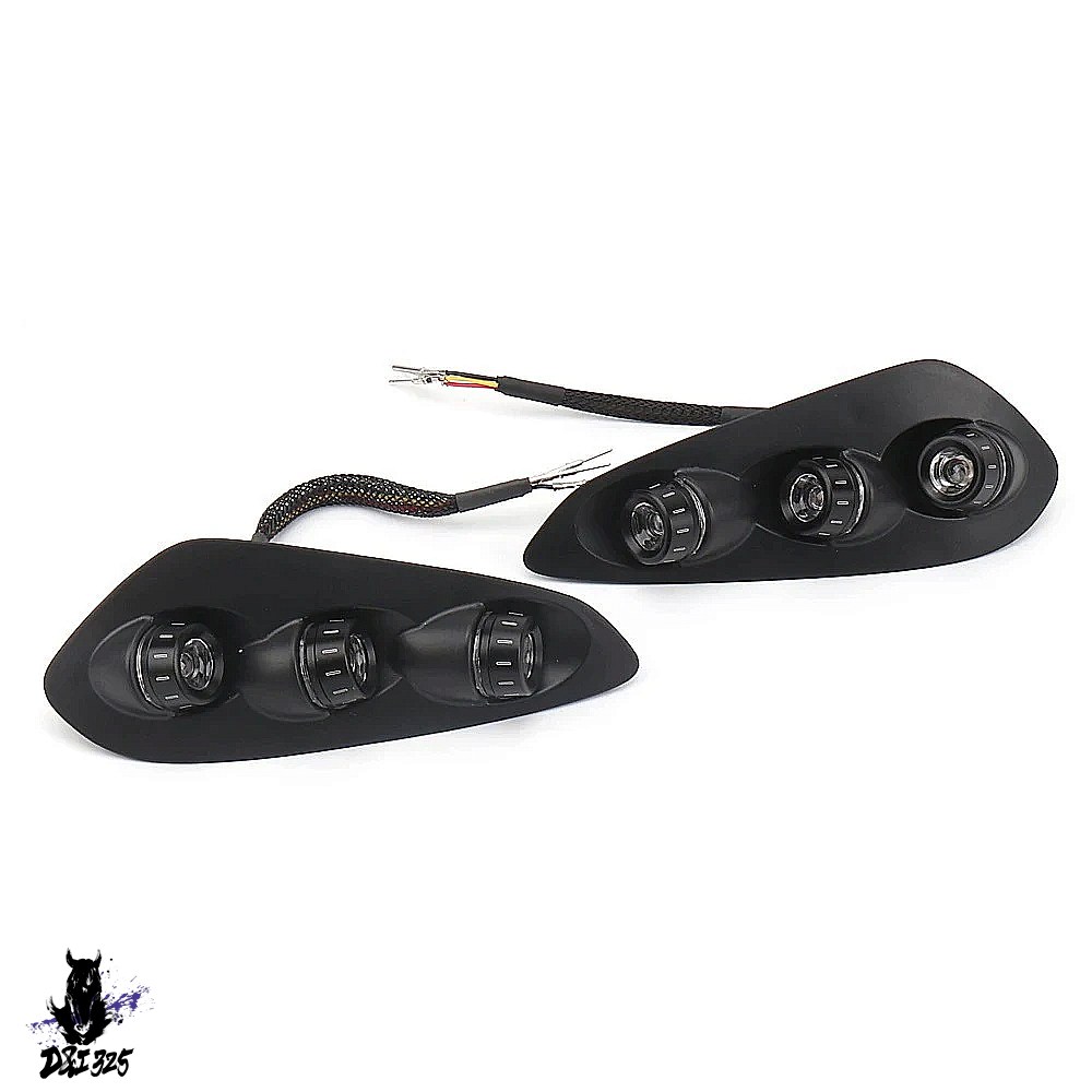 【互換品】 BMW s1000rr 2023 2024 用 統合LEDテールライト ウインカー 明黒 赤 青 1ペア 社外製の画像