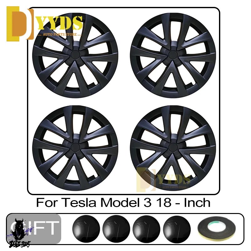 【中古】テスラモデル3 純正18インチホイールセット カバー＆TPMS付き Yahoo!オークション - テスラ モデル3 2020〜2023年 ホイールカバー4枚