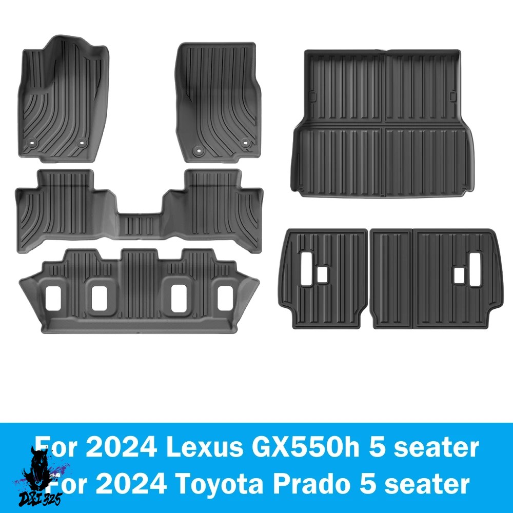 互換品】 Lexus gx550 gx550h 2024 2025 全天候型フロアマット tpe