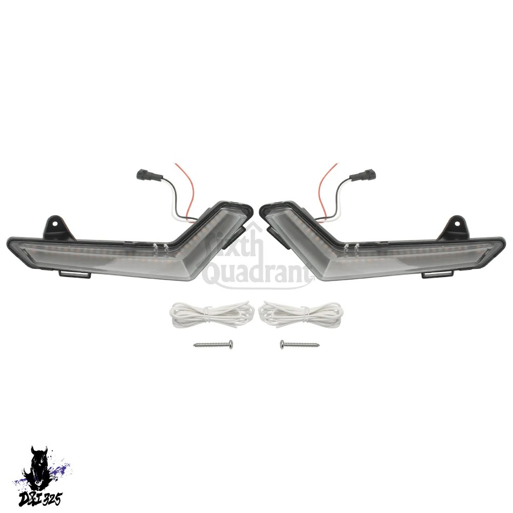 【互換品】 Can-Am Defender Max 2020 2021 2022 2023 2024 2025 12V LEDフロントアクセントライト ウインカーランプ 車アクセサリー |  | 02