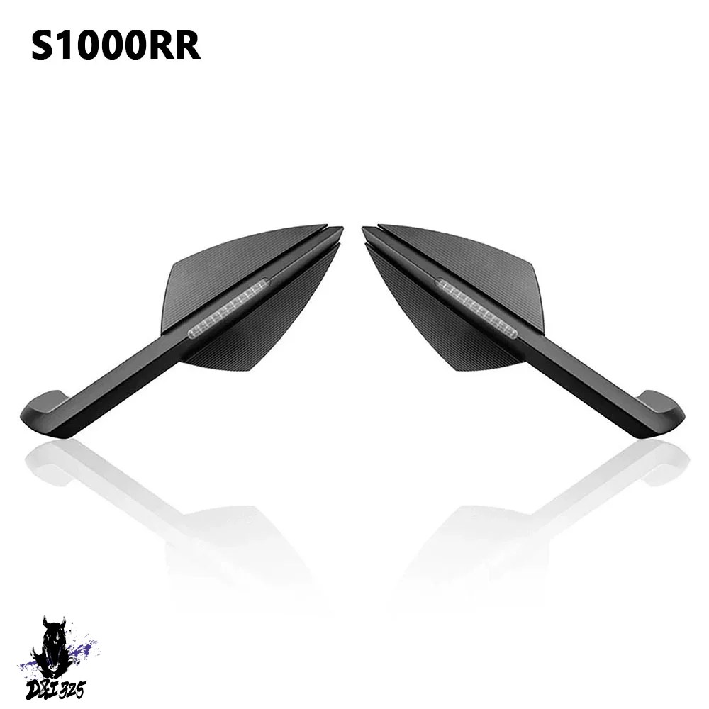 【互換品】 バイクバックミラー LED ウィンカーライト BMW S1000 RR S1000RR 2019-2025 サイドミラーアクセサリー_1