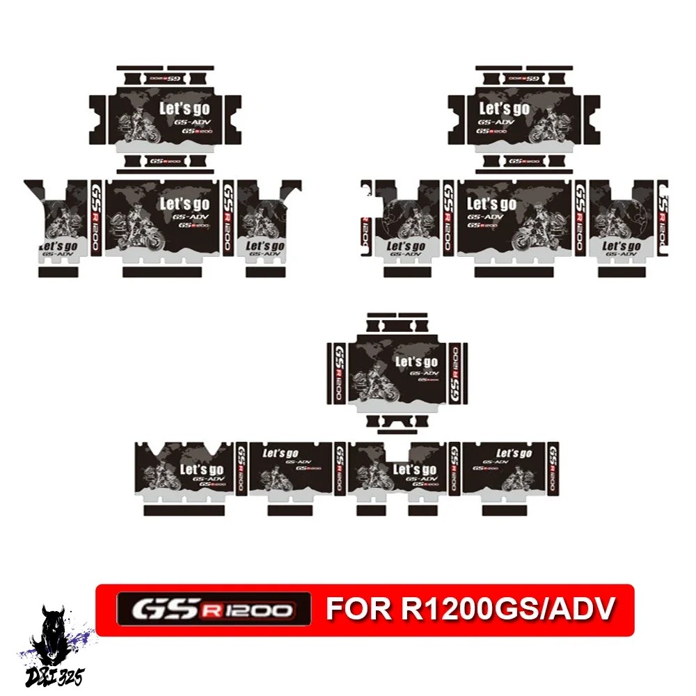 並行輸入品】 バイク PVC アルミボックスステッカーパニアトップケース