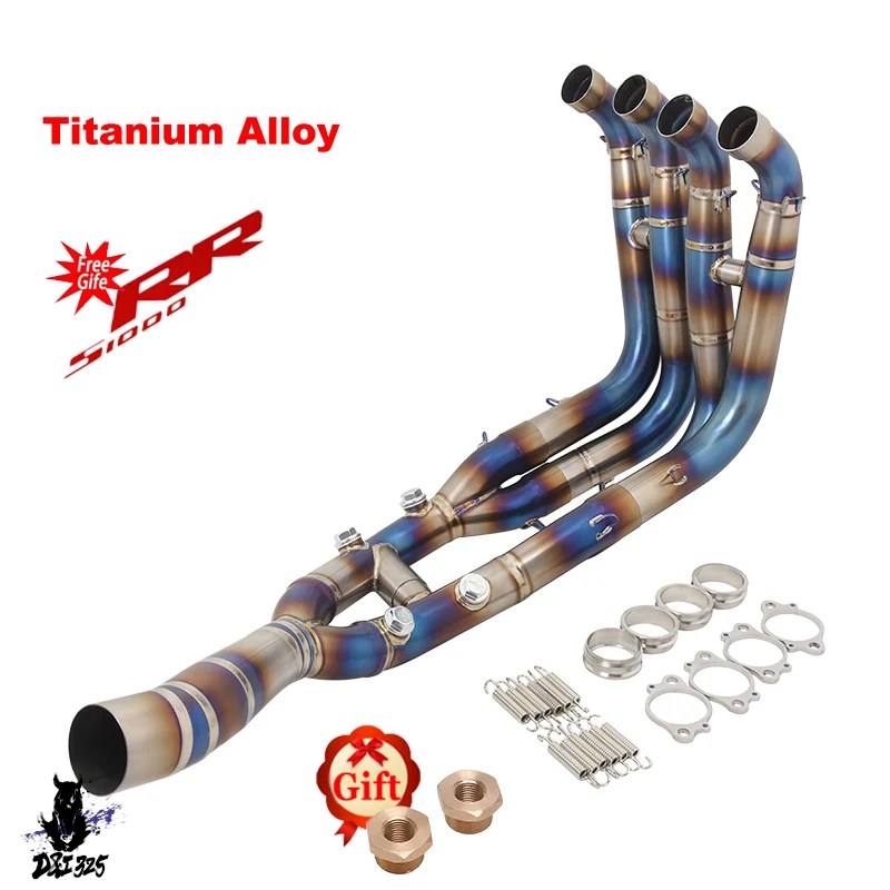  S1000RR S1000R M1000R チタンフロントヘッダーパイプ 互換品】 BMW S1000RR 2019 - 2023 S1000R 2021 - 2023 フルバイク排気