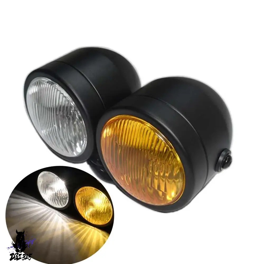 互換品】 バイクヘッドライト 4インチ ストリートファイターツイン