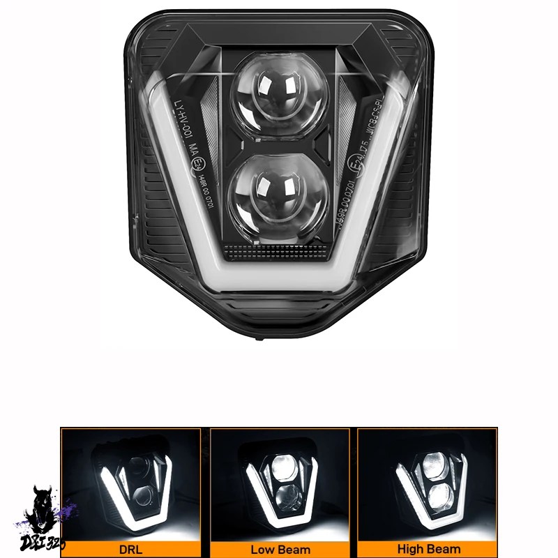 互換品】 ヘッドライトLEDバイクライトウィック ハスクバーナ701