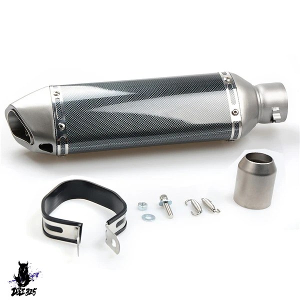 並行輸入品】 38-51 mmカーボンバイクエスケープマッフルマフラー
