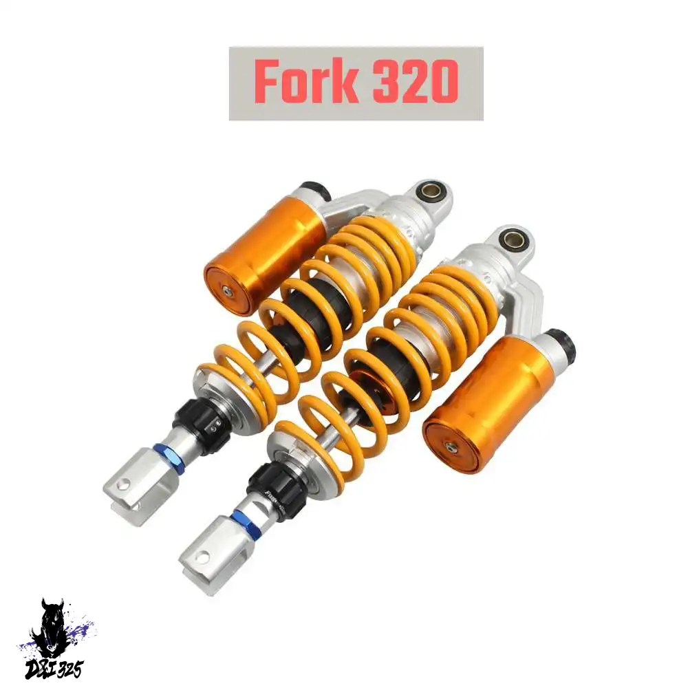 互換品  320/330/350mmバイクエアショックアブソーバーサスペンション ハーレー ストリートロッド750 ホンダCX500 CB400 スズキXJR400 GSX750_1