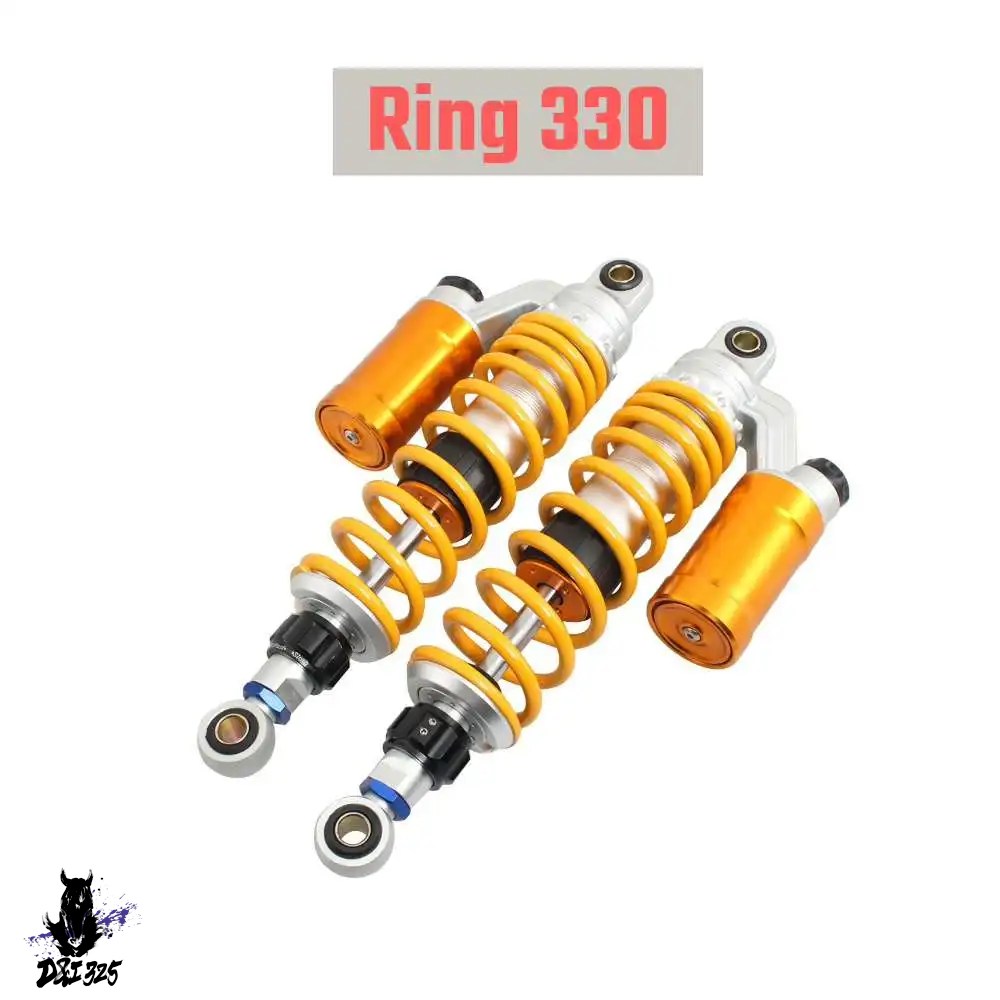 互換品  320/330/350mmバイクエアショックアブソーバーサスペンション ハーレー ストリートロッド750 ホンダCX500 CB400 スズキXJR400 GSX750_2
