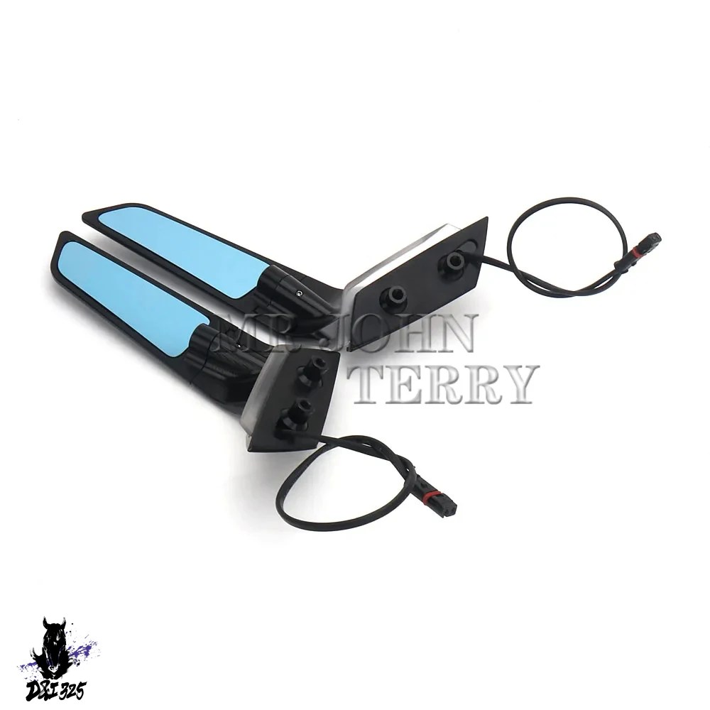 互換品  2026 S1000RR バイクバックミラー サイドミラー LEDウィンカーライト BMW S1000 RR 2019-2026対応の画像