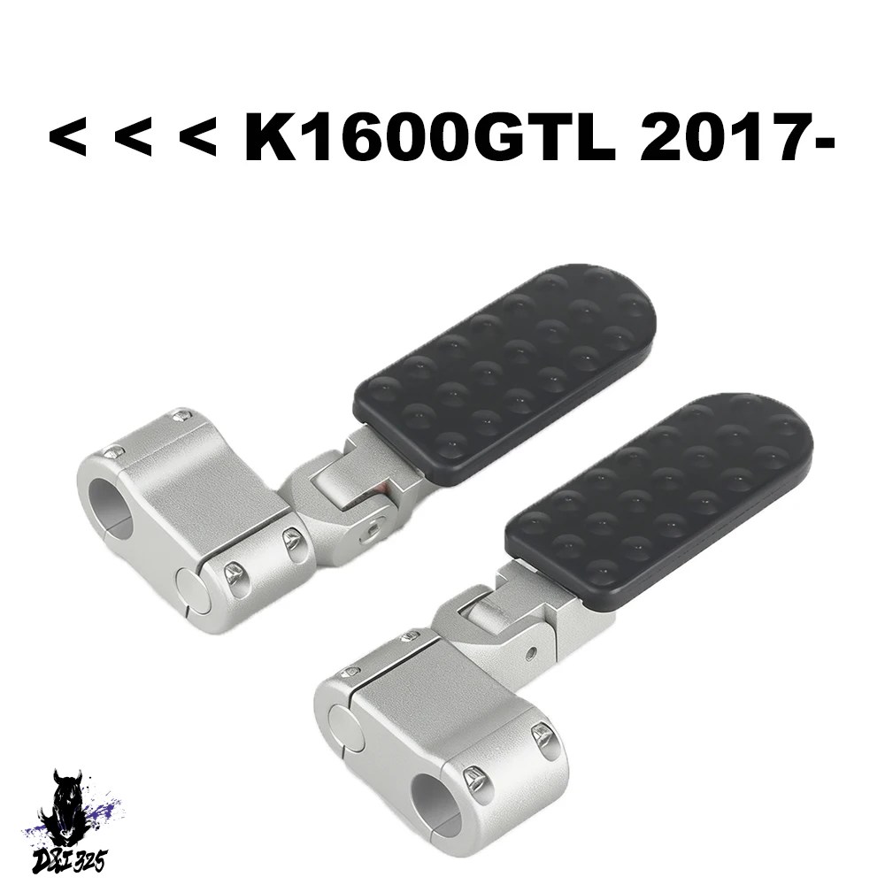 互換品  改良パーツスリップオン止めフットペダル オリジナルエンジンバンパー適合 BMW K1600GTL 2017-2025の画像
