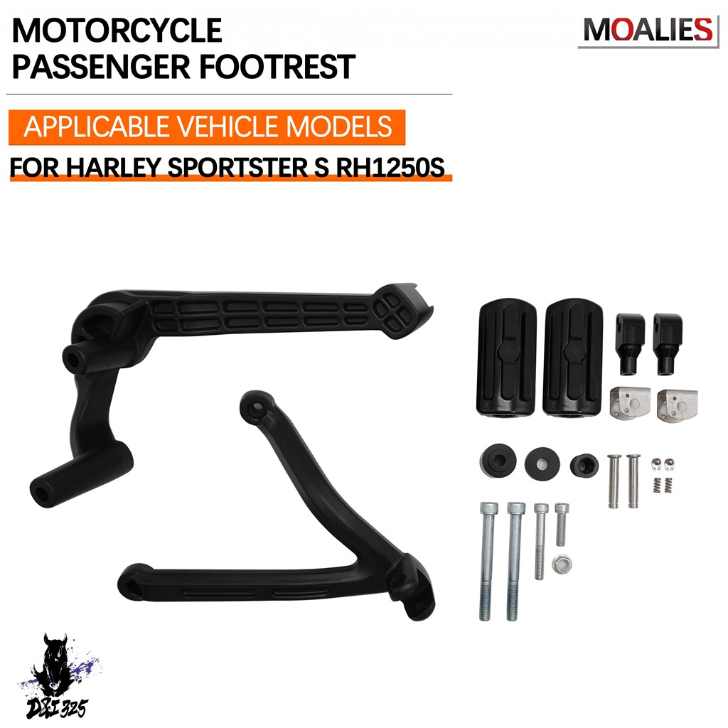 互換品  ハーレースポーツスター S 1250 RH1250 21-24 バイクアクセサリーリアピリオンシートフットペグフットペダルマウントサポートの画像