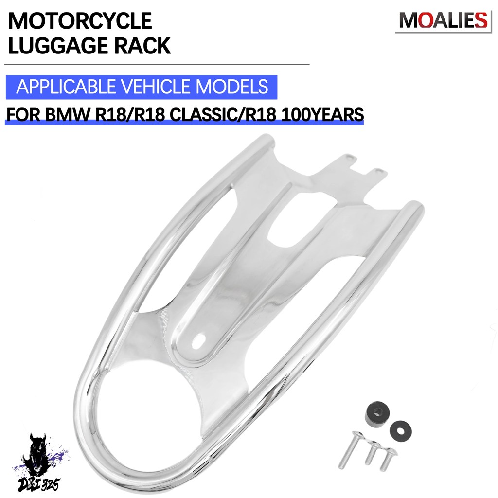 互換品 BMW R18 クラシック R 18 100年記念 2020-2025年式 バイク ラゲッジラック リアテールストックシェルフ パッセンジャーシートキャリアホルダー