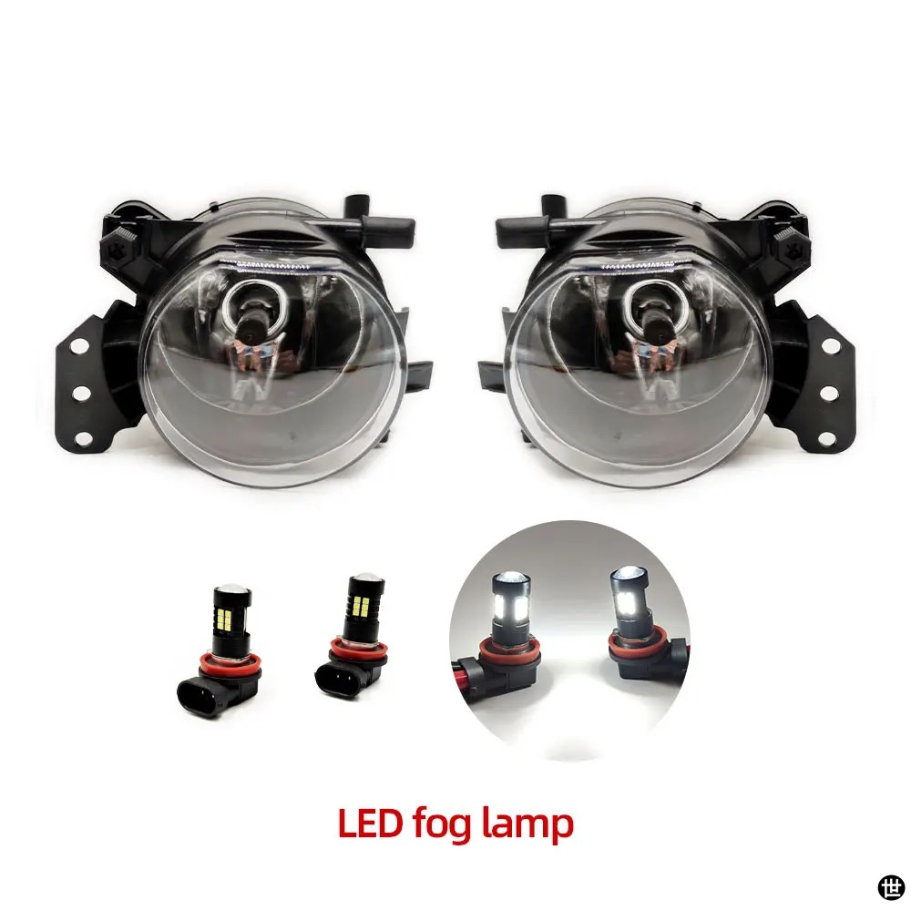 ハロゲンランプ用LEDフォグランプ ヘッドライト取り付け BMW E60 E90
