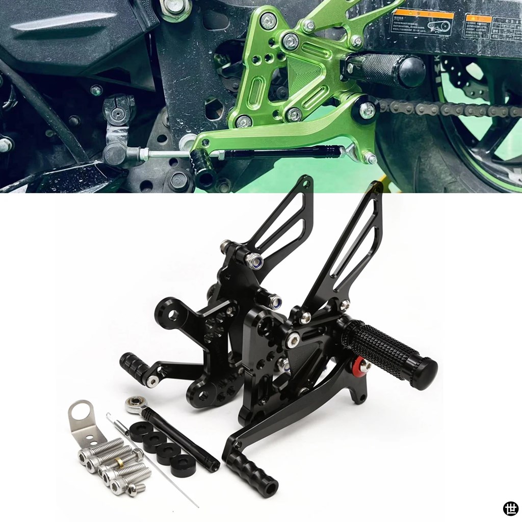 カワサキニンジャ400用バイク リアフットレスト ペダル 400 Z400 2018-23の画像