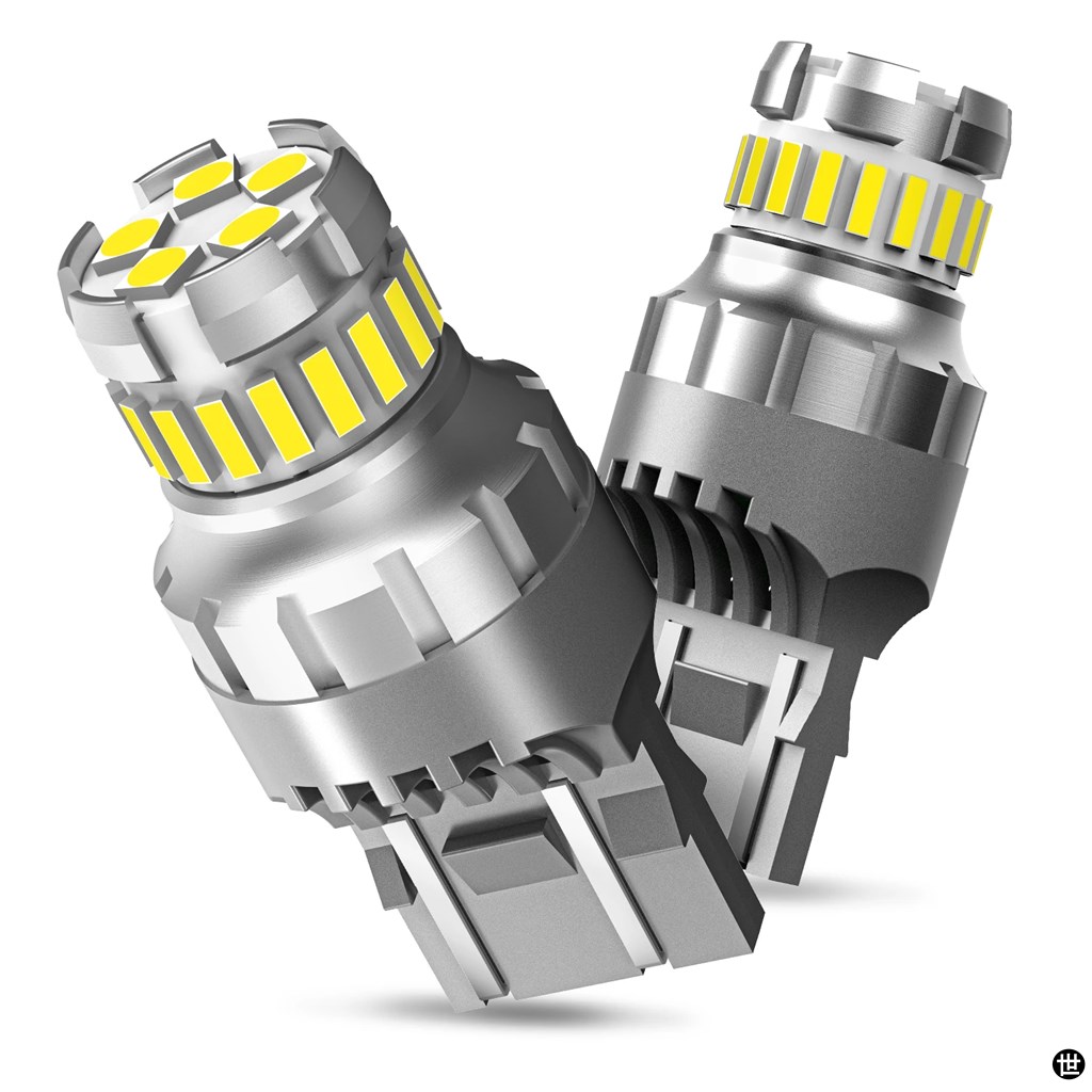 2 個フラッシュストロボ T20 7443 W21/5W W21W 車 LED ライトブレーキ