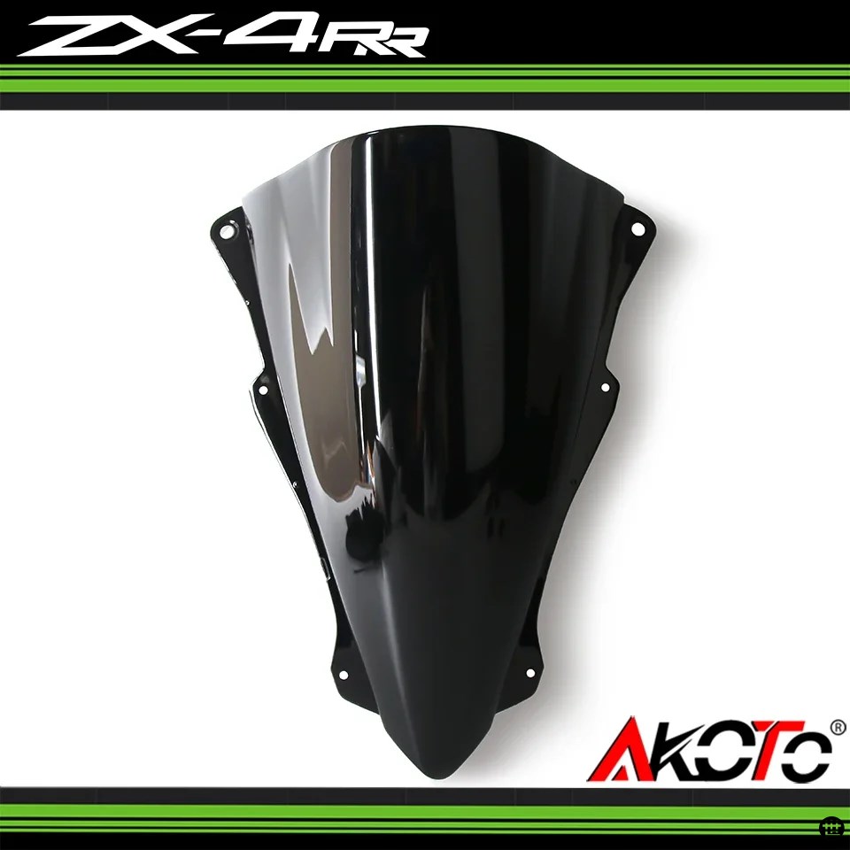 ダブルバブル VISER フロントガラスフロントガラスウインドディフレクターカワサキニンジャ ZX-4RR ZX4RR ZX-4R ZX4R ZX-25R ZX25RR アクセサリーの画像