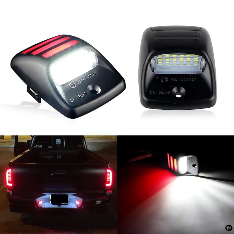 春早割 2 個 LED ナンバープレートライトランプアセンブリ 81271-0C010 応援グッズ